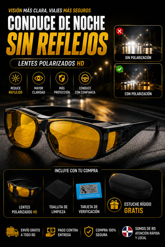 Gafas Poralizadas HD Visión Nocturna + Regalo Estuche