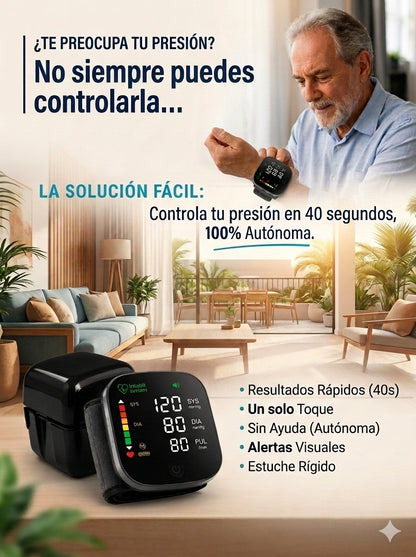 Monitor de Presión Arterial de Muñeca LED Táctil